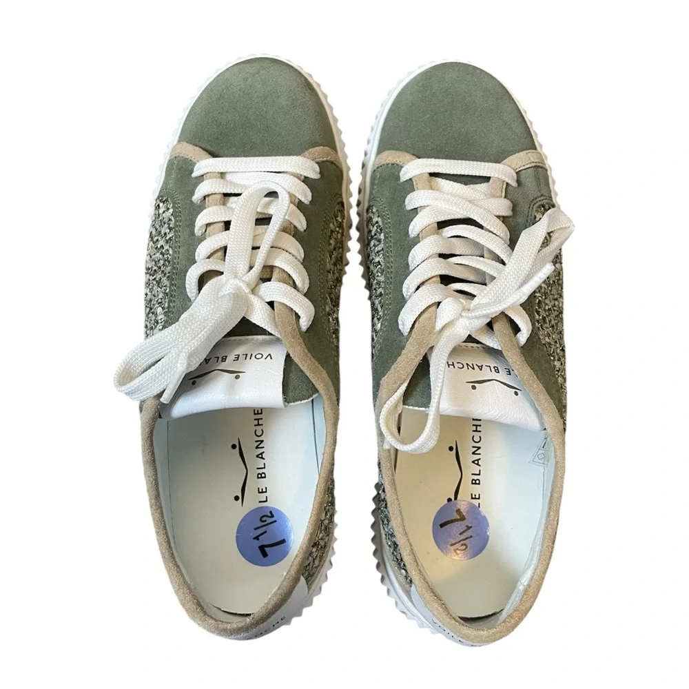 Voile Blanche MAIORCA FLAT SUEDE AND FABRIC SNEAKERS EU38